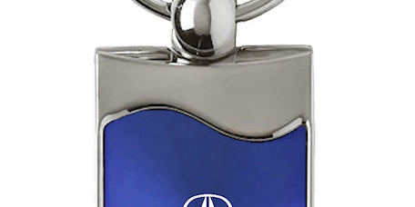 Acura Rectangular Wave Key Chain Fob - Official Licensed