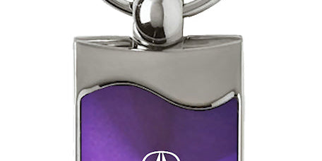 Acura Rectangular Wave Key Chain Fob - Official Licensed