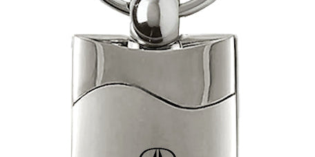 Acura Rectangular Wave Key Chain Fob - Official Licensed