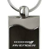 Dodge Avenger Rectangular Wave Key Chain Fob - Official Licensed