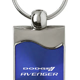 Dodge Avenger Rectangular Wave Key Chain Fob - Official Licensed