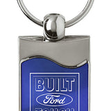Ford Built Ford Tough Rectangular Wave Key Chain Fob - Official Licensed