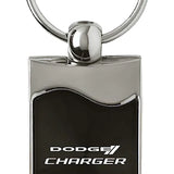 Dodge Charger Rectangular Wave Key Chain Fob - Official Licensed