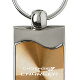 Dodge Charger Rectangular Wave Key Chain Fob - Official Licensed