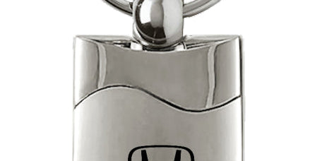 Honda Civic Rectangular Wave Key Chain Fob - Official Licensed