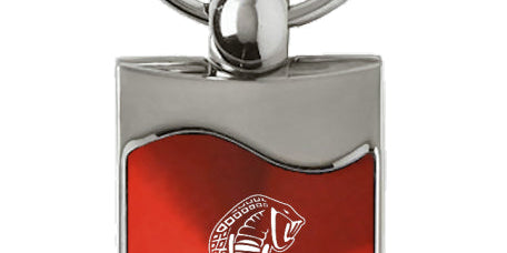 Ford Mustang Cobra Rectangular Wave Key Chain Fob - Official Licensed