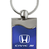 Honda Civic SI Rectangular Wave Key Chain Fob - Official Licensed