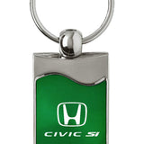Honda Civic SI Rectangular Wave Key Chain Fob - Official Licensed