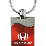 Honda Civic SI Rectangular Wave Key Chain Fob - Official Licensed