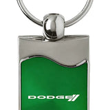 Dodge Stripe Rectangular Wave Key Chain Fob - Official Licensed
