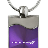 Dodge Stripe Rectangular Wave Key Chain Fob - Official Licensed