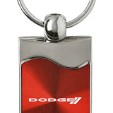 Dodge Stripe Rectangular Wave Key Chain Fob - Official Licensed