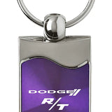 Dodge R/T Rectangular Wave Key Chain Fob - Official Licensed