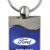 Ford Edge Rectangular Wave Key Chain Fob - Official Licensed
