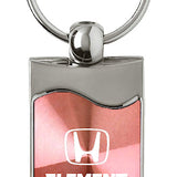 Honda Element Rectangular Wave Key Chain Fob - Official Licensed