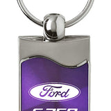 Ford F-250 Rectangular Wave Key Chain Fob - Official Licensed