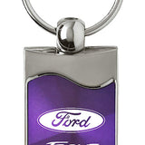 Ford Focus Rectangular Wave Key Chain Fob - Official Licensed