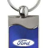 Ford Rectangular Wave Key Chain Fob - Official Licensed