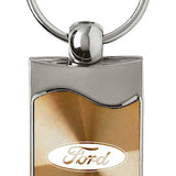 Ford Rectangular Wave Key Chain Fob - Official Licensed