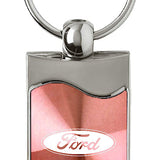 Ford Rectangular Wave Key Chain Fob - Official Licensed