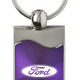 Ford Rectangular Wave Key Chain Fob - Official Licensed