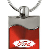 Ford Rectangular Wave Key Chain Fob - Official Licensed