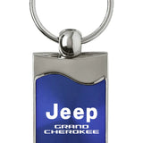 Jeep Grand Cherokee Rectangular Wave Key Chain Fob - Official Licensed