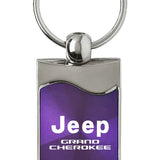 Jeep Grand Cherokee Rectangular Wave Key Chain Fob - Official Licensed