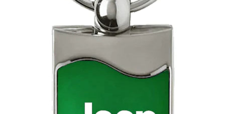 Jeep Grand Wagoneer Rectangular Wave Key Chain Fob - Official Licensed