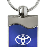 Toyota Highlander Rectangular Wave Key Chain Fob - Official Licensed