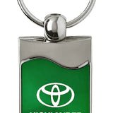 Toyota Highlander Rectangular Wave Key Chain Fob - Official Licensed
