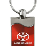 Toyota Land Cruiser Rectangular Wave Key Chain Fob - Official Licensed