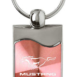 Ford Mustang GT Rectangular Wave Key Chain Fob - Official Licensed