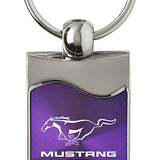 Ford Mustang GT Rectangular Wave Key Chain Fob - Official Licensed