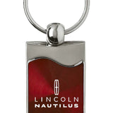 Lincoln Nautilus Rectangular Wave Key Chain Fob - Official Licensed