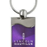 Lincoln Nautilus Rectangular Wave Key Chain Fob - Official Licensed