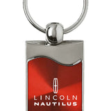 Lincoln Nautilus Rectangular Wave Key Chain Fob - Official Licensed