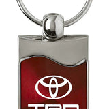 Toyota TRD Rectangular Wave Key Chain Fob - Official Licensed