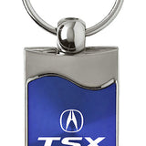 Acura TSX Rectangular Wave Key Chain Fob - Black - Official Licensed