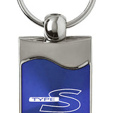 Acura Type-S Rectangular Wave Key Chain Fob - Official Licensed