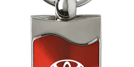 Toyota Yaris Rectangular Wave Key Chain Fob - Official Licensed