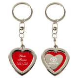 Toyota Heart Shaped Photo Key Chain Fob - Official Licensed