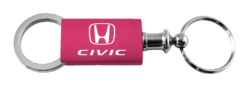 Honda Civic Anodized Aluminum Valet Key Chain Fob - Official Licensed