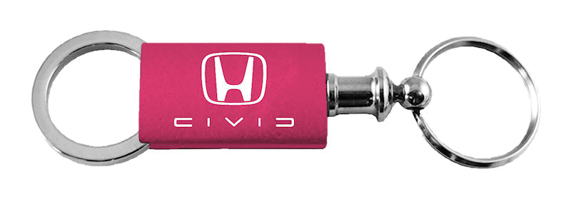 Honda Civic (Reverse C) Anodized Aluminum Valet Key Chain Fob - Official Licensed