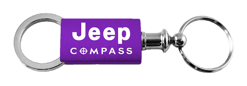 Jeep Compass Anodized Aluminum Valet Key Chain Fob - Official Licensed