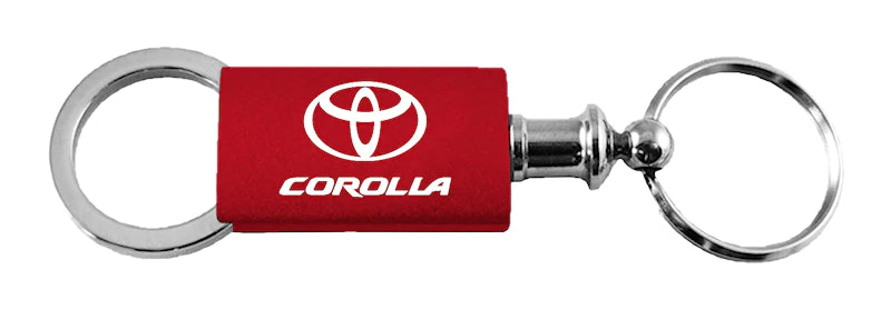 Toyota Corolla Anodized Aluminum Valet Key Chain Fob - Official Licensed