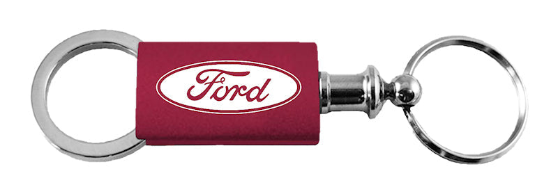 Ford Anodized Aluminum Valet Key Chain Fob - Official Licensed