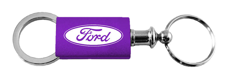 Ford Anodized Aluminum Valet Key Chain Fob - Official Licensed