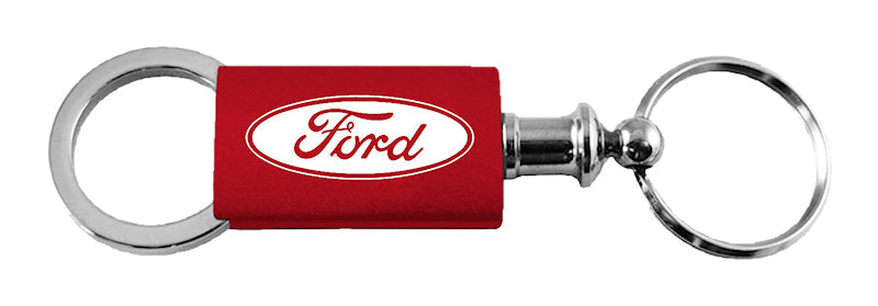 Ford Anodized Aluminum Valet Key Chain Fob - Official Licensed