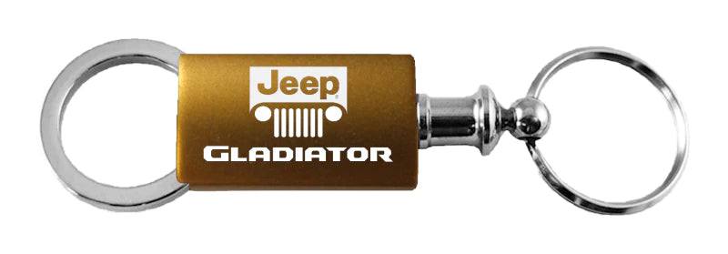 Jeep Gladiator Anodized Aluminum Valet Key Chain Fob - Official Licensed